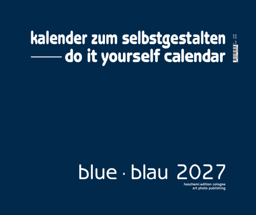 BLUE . BLAU BLANKOKALENDER . DIY . BASTEL . SELBSTGESTALTEN